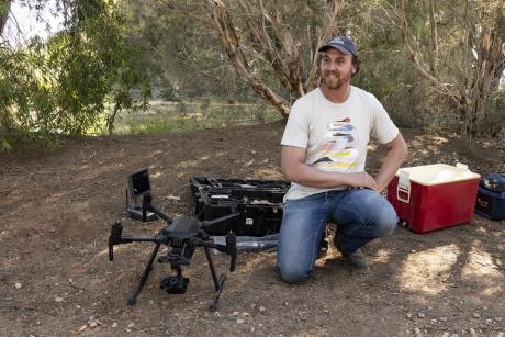 Matt Herring using the Drone_ Dionee Russell